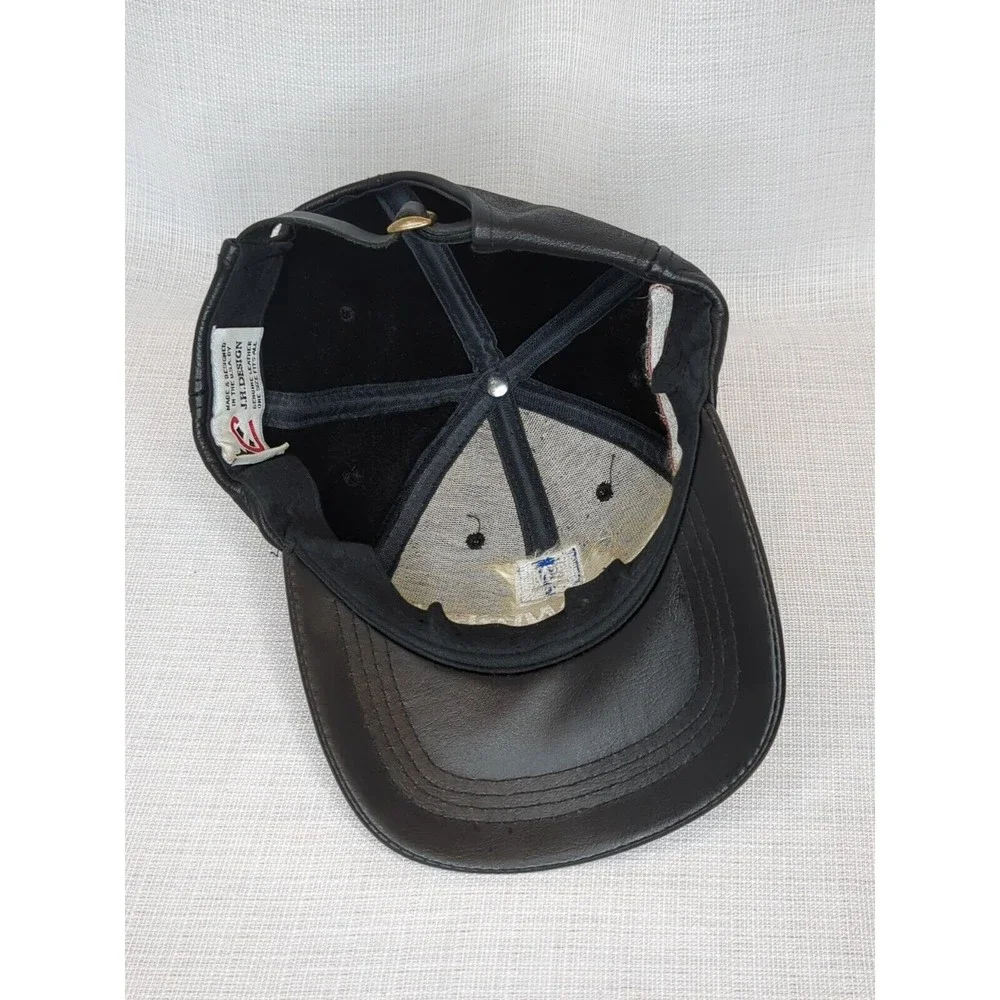 Vintage JH Design Dale Earnhardt Goodwrench Service Nascar Leather Strapback Hat